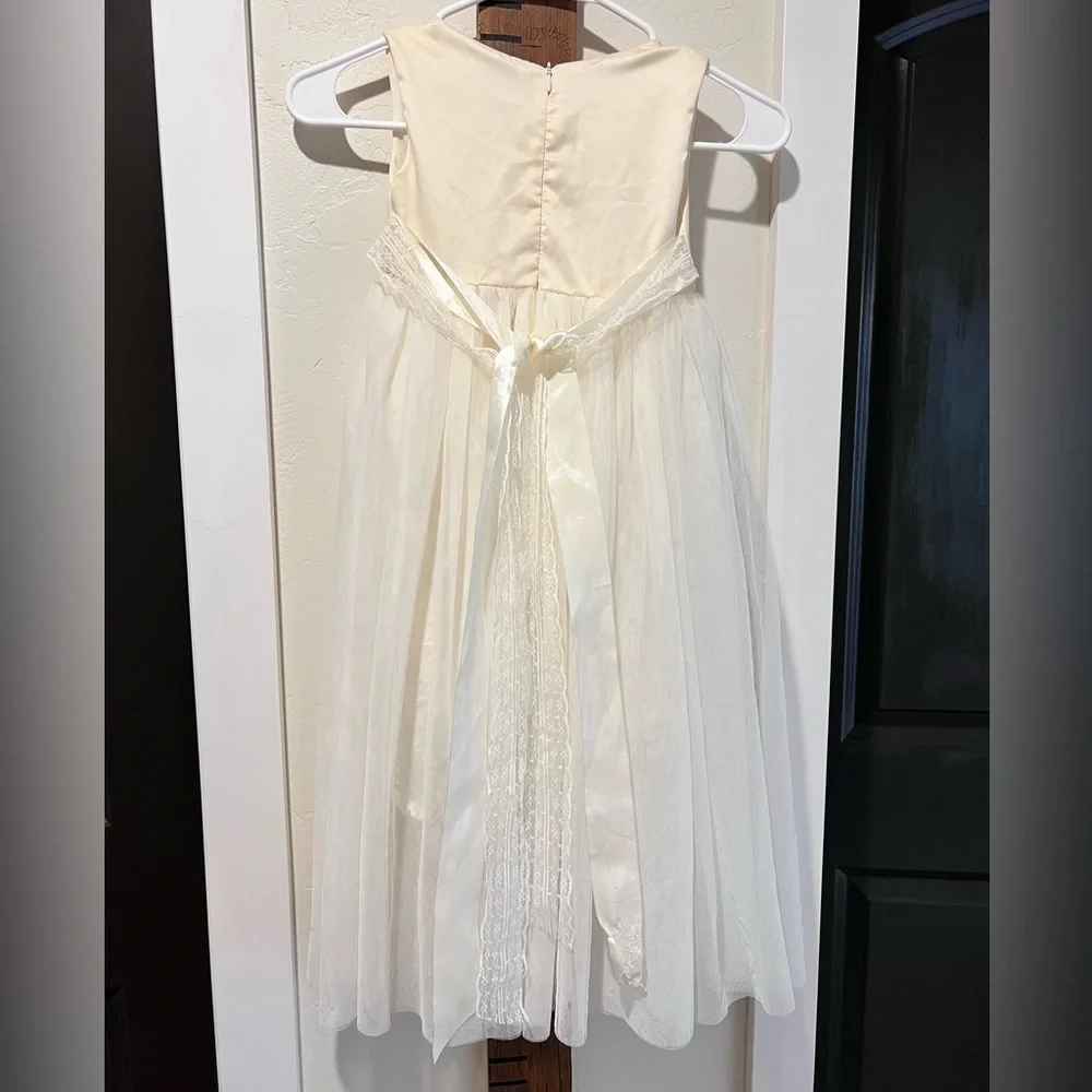 Ivory Flower Girl Dress - Picture 3 of 6